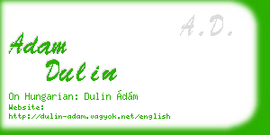 adam dulin business card